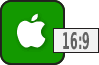 Proporção de 16:9